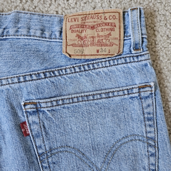 Early 2000 505 Levi Regulat Fit Shorts W34 - Picture 4 of 10